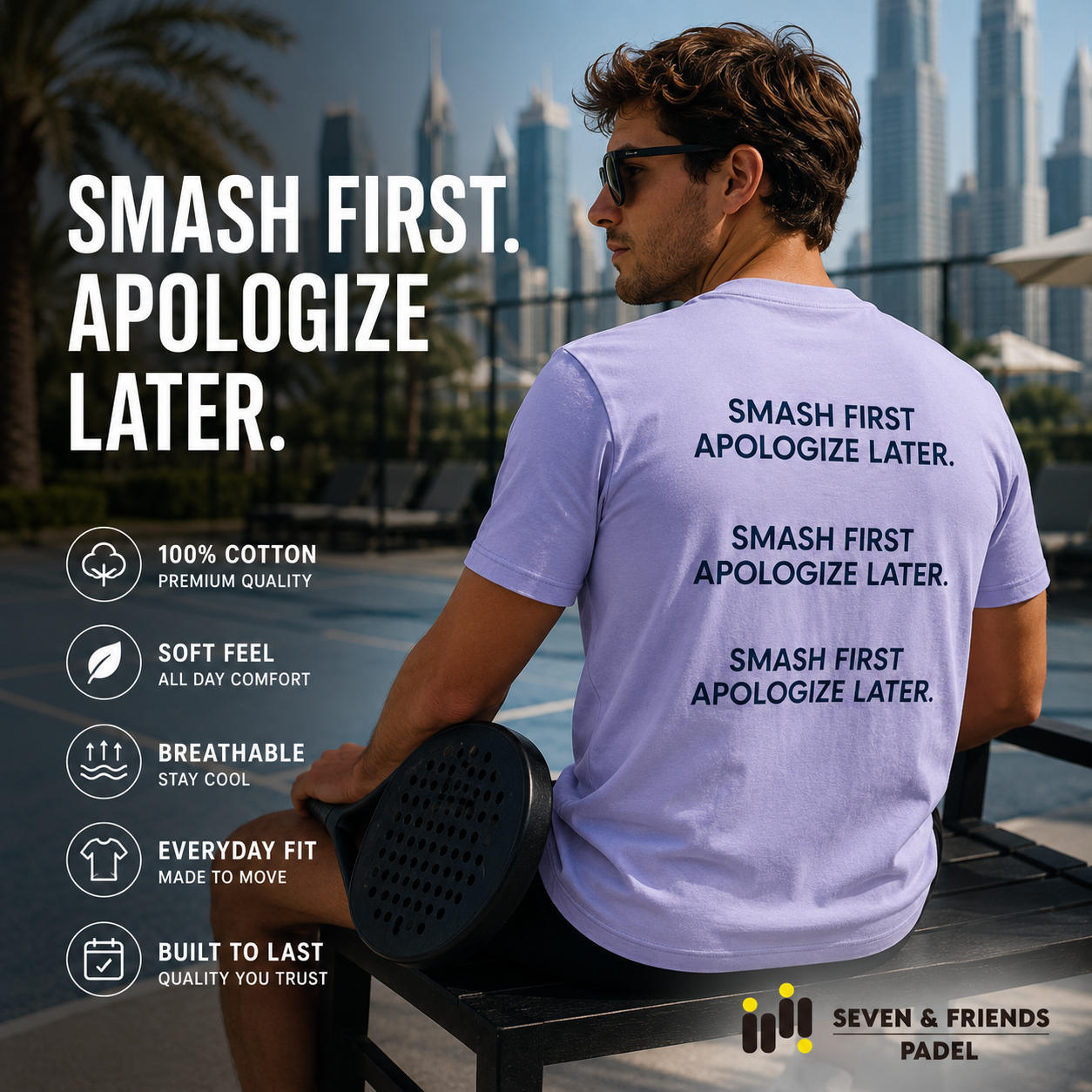 SMASH FIRST, APOLOGIZE LATER TEE