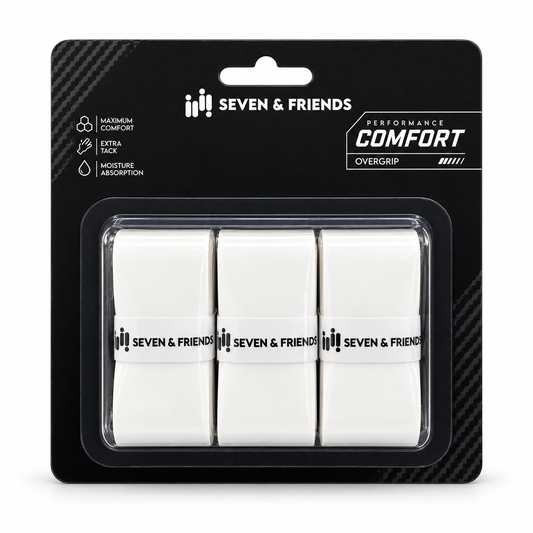 SEVEN & FRIENDS Performance Overgrip 3-Pack | Padel | Tennis | Pickle Ball